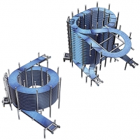 Forme ovale & ronde avec inversion simple bande