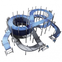 Forme ronde double bande Entrée et sortie basses