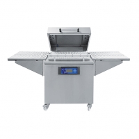 Machine sous-vide - Simple cloche avec rouleaux d’amenée, de transfert et d’évacuation